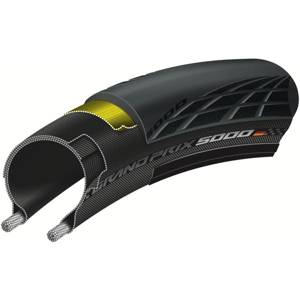 CONTINENTAL GRAND PRIX 5000 BLACK-BW + BLACK CHILI